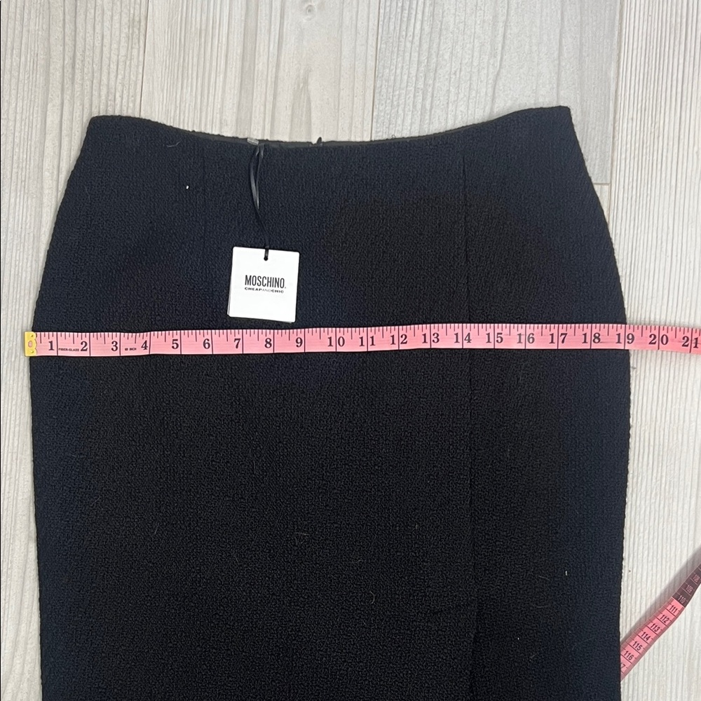 Moschino Classic Black Pencil Skirt